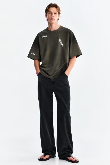 Drop shoulder T-shirt