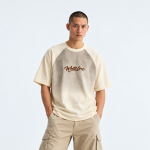 Men's Drop Shoulder T-Shirt - Cream Sand