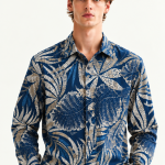 Royal Blue Botanical Shirt