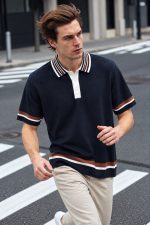 Navy Heritage Knit Polo