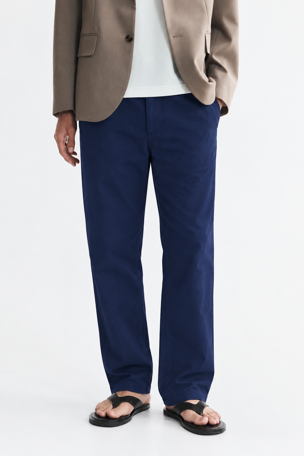Royal Blue Essential Remi cotton Trousers