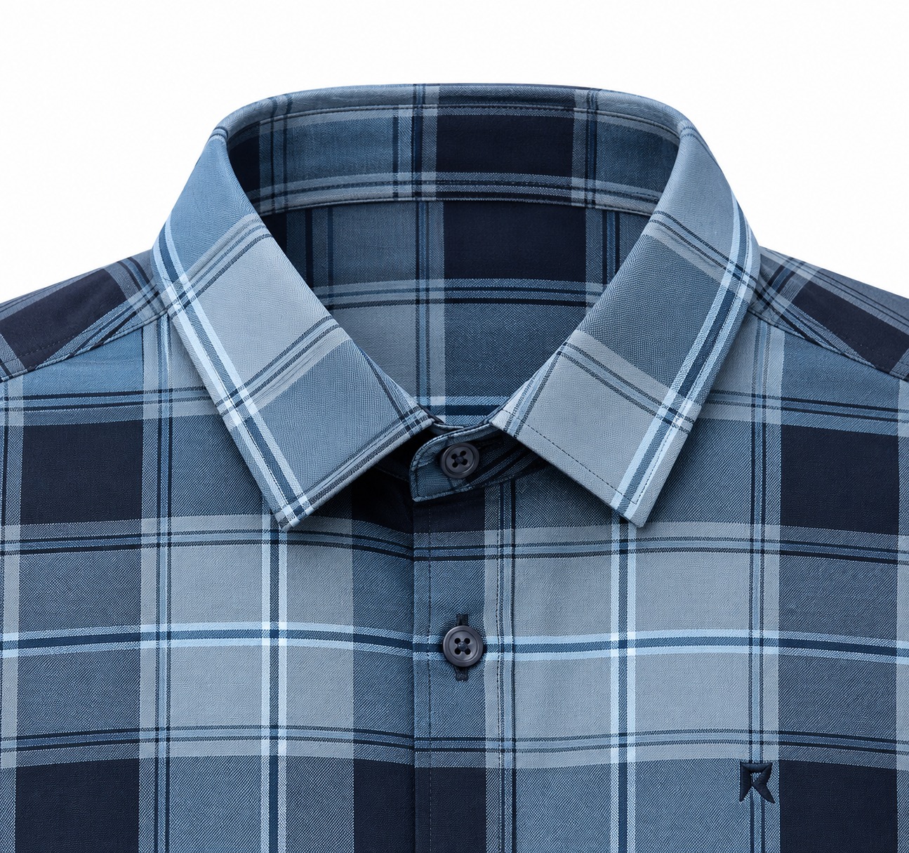 Navy Slate Check Shirt - 2