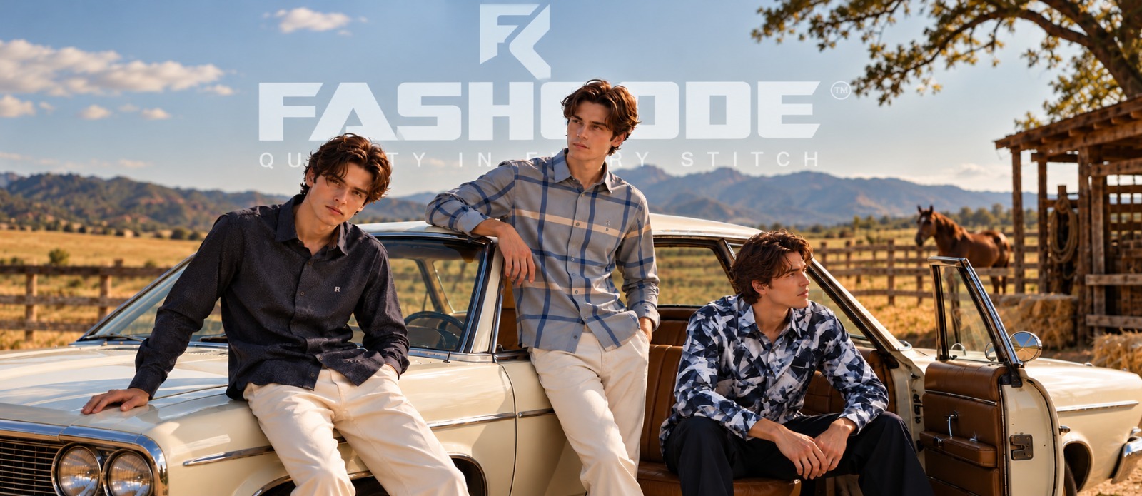 casual shirt banner by fashcode