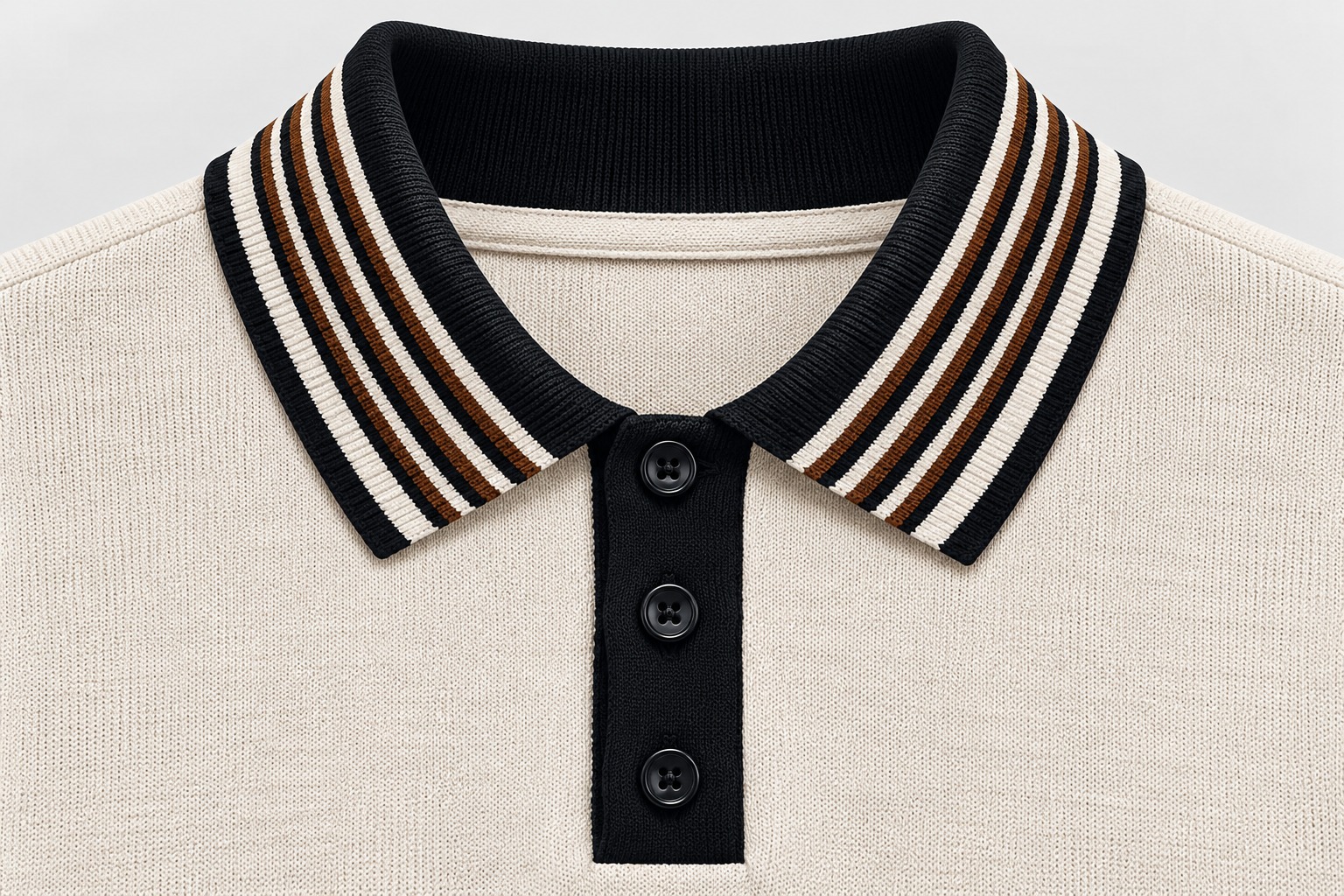 Ivory Heritage Knit Polo - 3